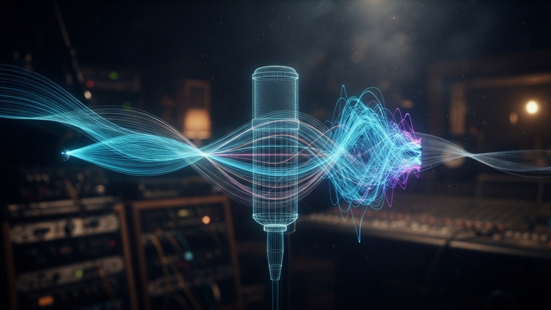 Text-free teaching artwork for Optimizing Vocal Microphone Placement for Clearer Recordings